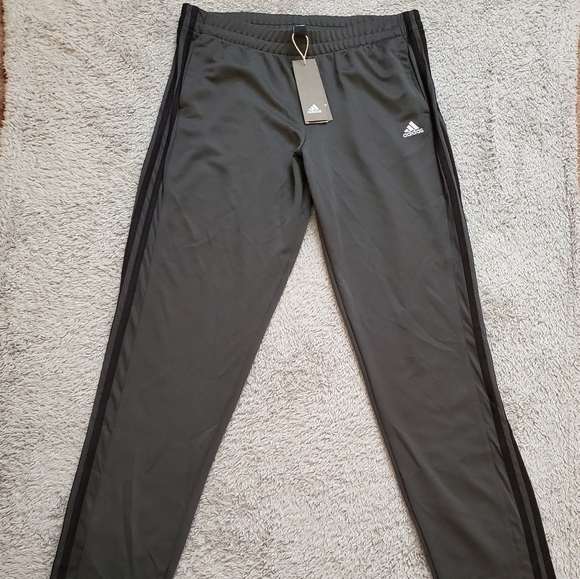 adidas Pants - NWT ADIDAS Climalite Sweapants Gray/Black, Large